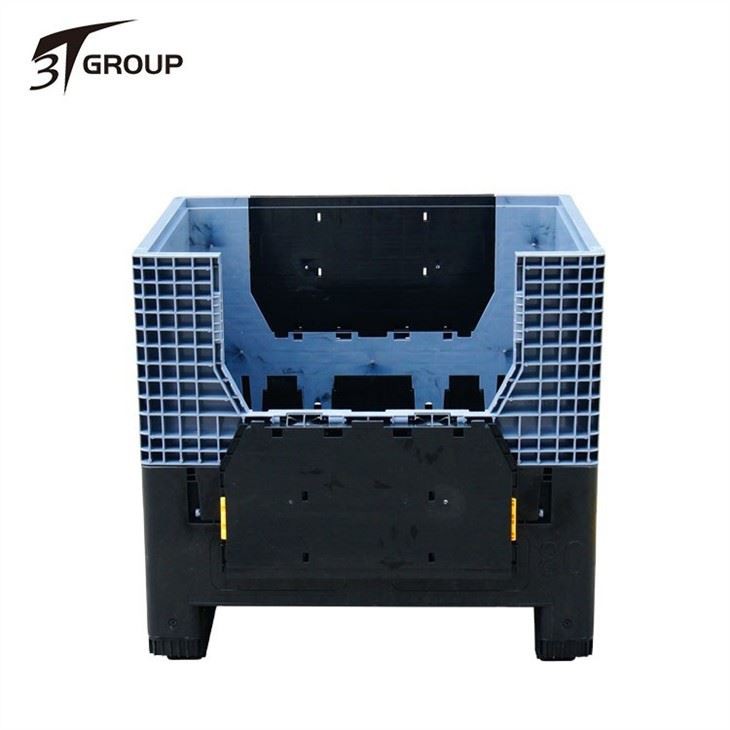 Heavy Duty Large Stackable HDPE Collapsible Plastic Pallet Box factory