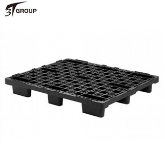 Eldobható, beágyazható fekete, egyirányú műanyag raklap